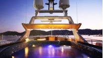 Megayacht ANCORA -  Pool at night